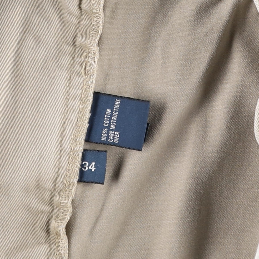 Ralph Lauren POLO by Ralph Lauren TYLER SHORT Two-pleat chino shorts, short pants, men's w35 equivalent cotton beige type brown Vintage Second Hand
