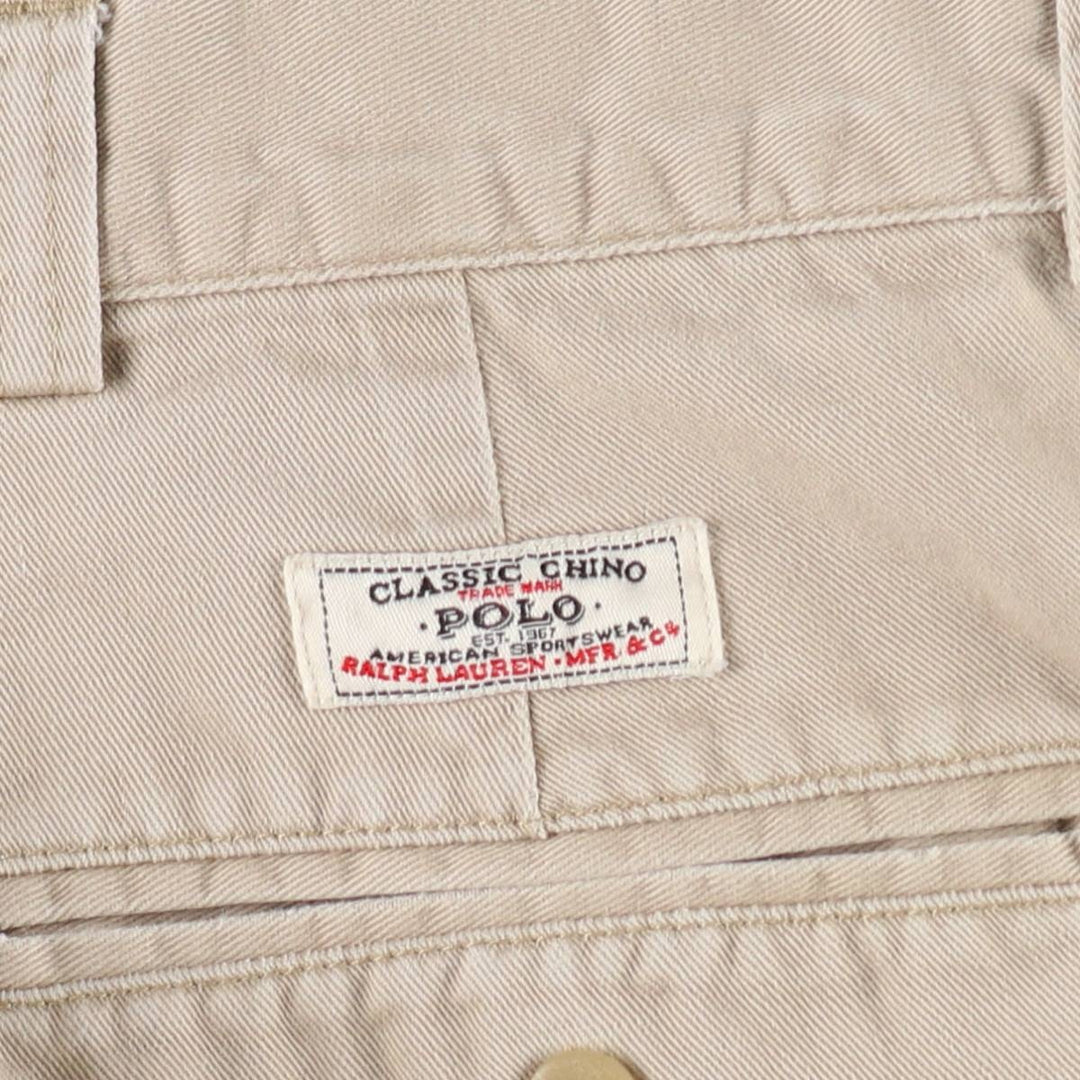 Ralph Lauren POLO by Ralph Lauren PHILIP SHORT Chino Shorts, Men's W37 equivalent. cotton Beige type Vintage Second Hand