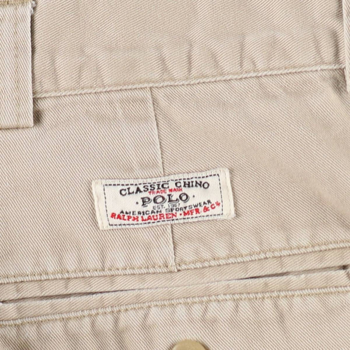 Ralph Lauren POLO by Ralph Lauren PHILIP SHORT Chino Shorts, Men's W37 equivalent. cotton Beige type Vintage Second Hand