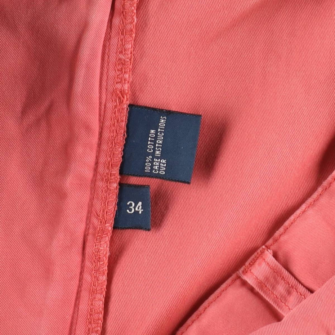 Ralph Lauren POLO by Ralph Lauren TYLER SHORT Two-pleat chino shorts, short pants, men's size W34 cotton red type Vintage Second Hand