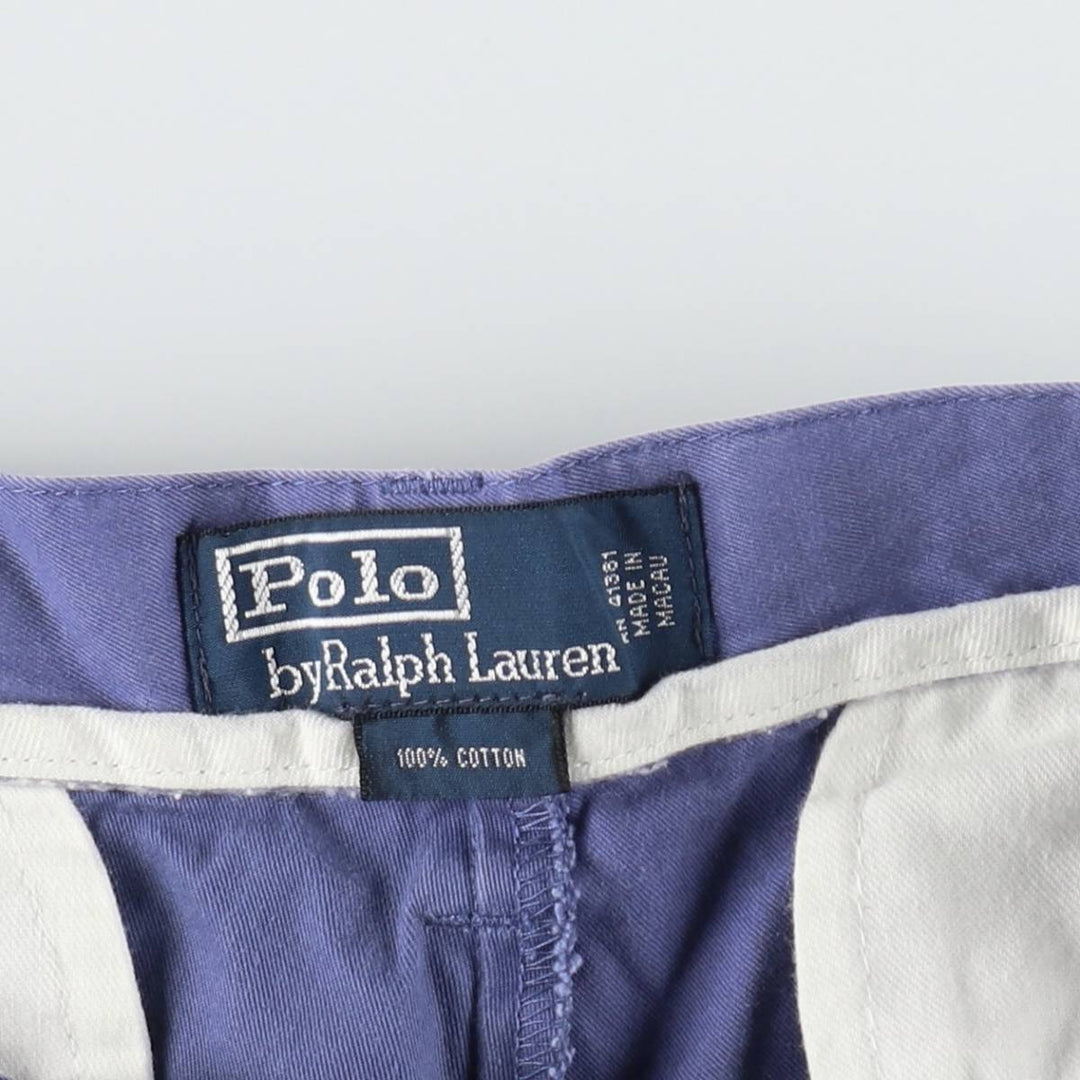 Ralph Lauren POLO by Ralph Lauren Chino Shorts Shorts Men's W35 equivalent cotton blue type Vintage Second Hand