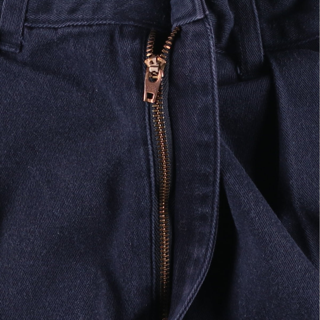 Ralph Lauren POLO by Ralph Lauren Two-pleat Chino Shorts Shorts Men's W29 cotton navy blue type Vintage Second Hand