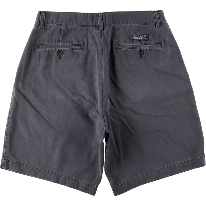Ralph Lauren POLO by Ralph Lauren PROSPECT SHORT Chino shorts Short pants Men's W33 equivalent cotton navy blue type Vintage Second Hand