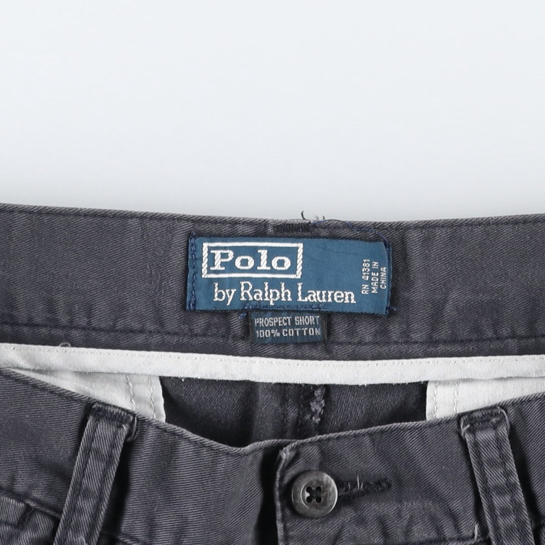 Ralph Lauren POLO by Ralph Lauren PROSPECT SHORT Chino shorts Short pants Men's W33 equivalent cotton navy blue type Vintage Second Hand