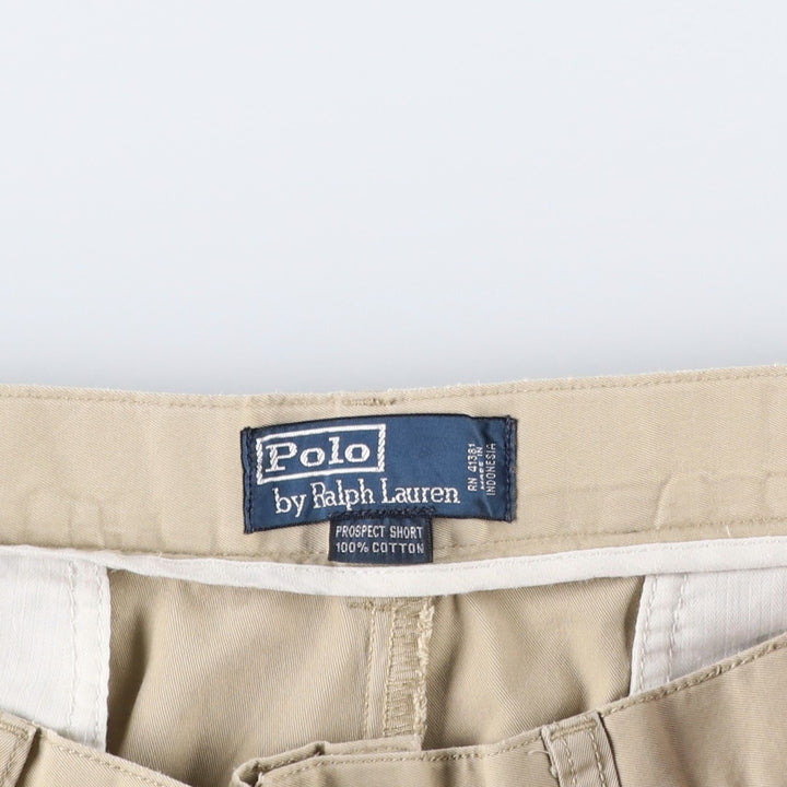 Ralph Lauren POLO by Ralph Lauren PROSPECT SHORT Chino shorts Short pants Men's w36 equivalent cotton Beige type Vintage Second Hand