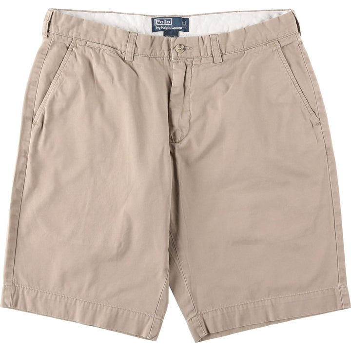 Ralph Lauren POLO by Ralph Lauren Chino Shorts, Men's, Size W35 cotton Beige type Vintage Second Hand