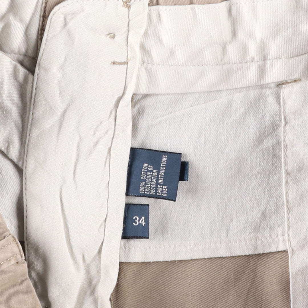 Ralph Lauren POLO by Ralph Lauren Chino Shorts, Men's, Size W35 cotton Beige type Vintage Second Hand