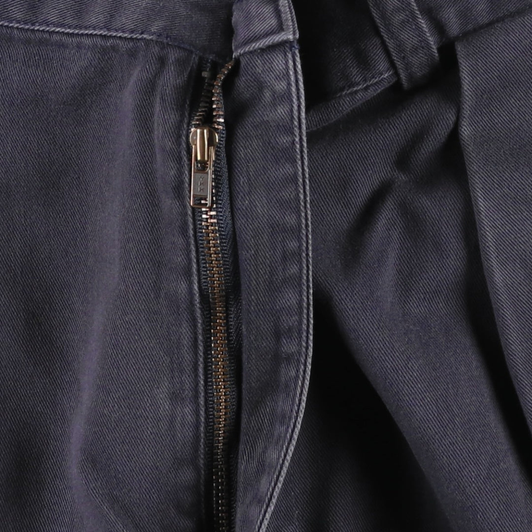 Ralph Lauren POLO by Ralph Lauren TYLER SHORT Two-pleat chino shorts, short pants, men's size W34 cotton navy blue type Vintage Second Hand