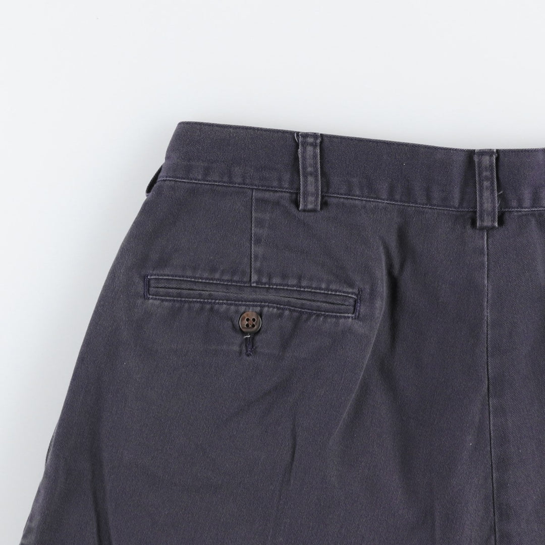 Ralph Lauren POLO by Ralph Lauren TYLER SHORT Two-pleat chino shorts, short pants, men's size W34 cotton navy blue type Vintage Second Hand