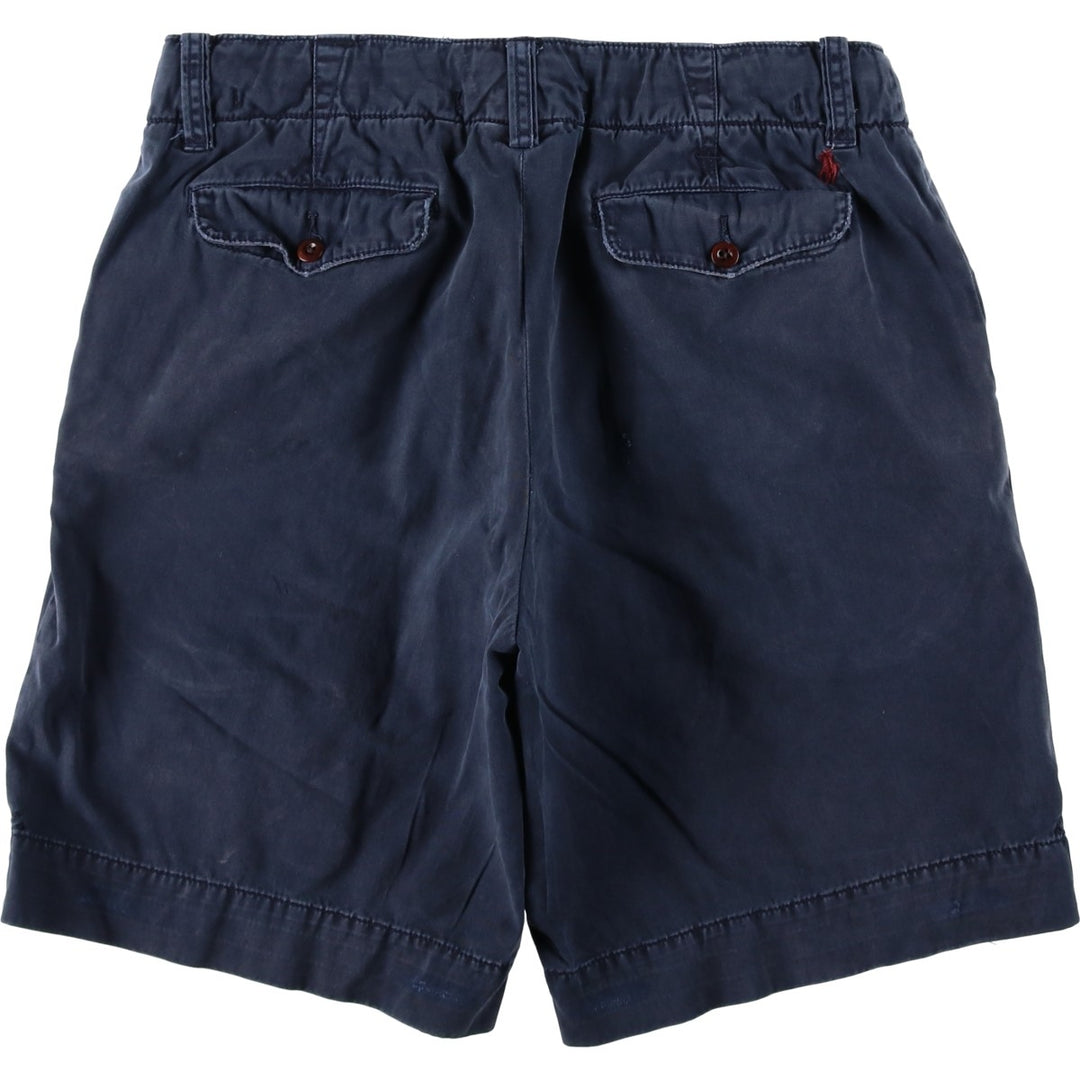 Ralph Lauren POLO by Ralph Lauren Chino Shorts Shorts Men's W34 equivalent cotton navy blue type Vintage Second Hand