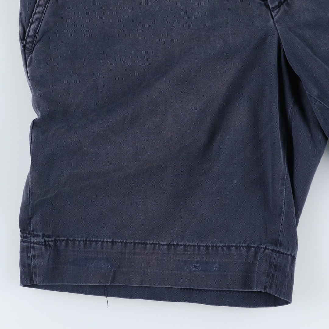 Ralph Lauren POLO by Ralph Lauren Chino Shorts Shorts Men's W34 equivalent cotton navy blue type Vintage Second Hand