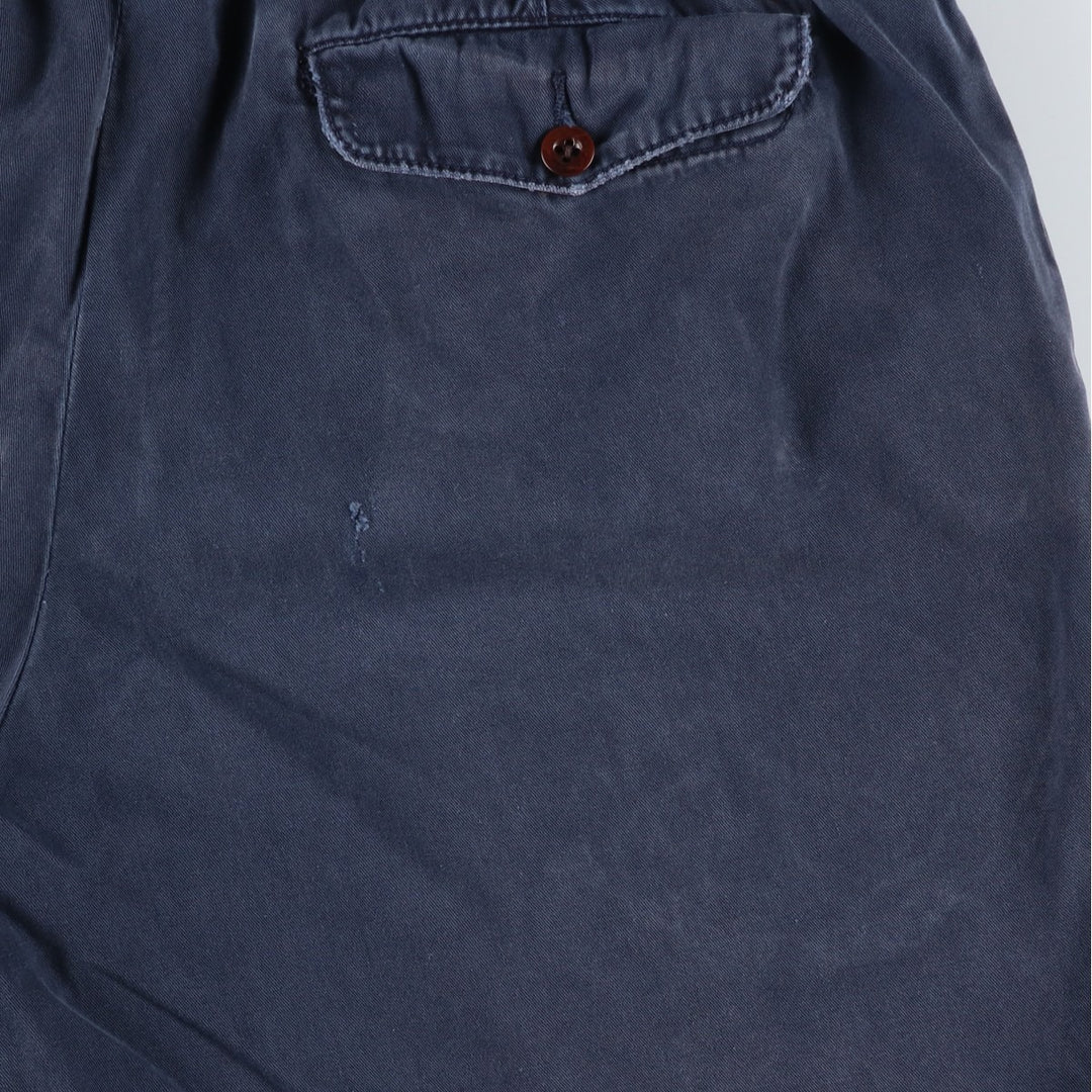 Ralph Lauren POLO by Ralph Lauren Chino Shorts Shorts Men's W34 equivalent cotton navy blue type Vintage Second Hand