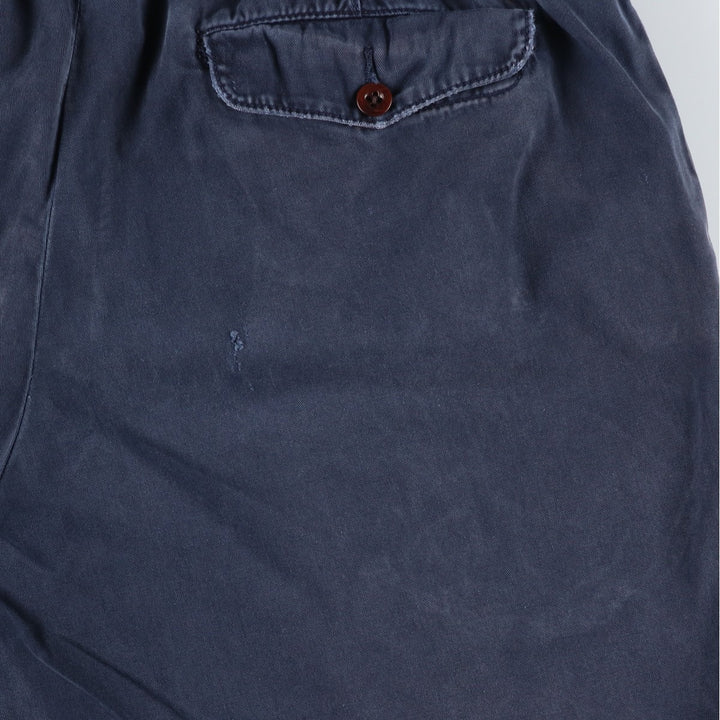 Ralph Lauren POLO by Ralph Lauren Chino Shorts Shorts Men's W34 equivalent cotton navy blue type Vintage Second Hand