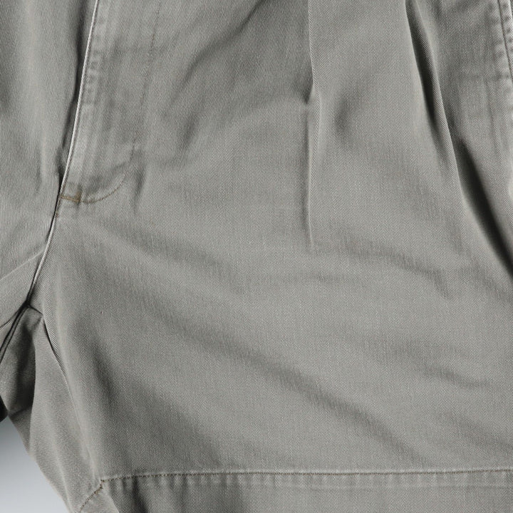 Ralph Lauren Polo Ralph Lauren ANDREW SHORT Two-Pleat Chino Shorts Men's W33 (approx.) cotton gray type Vintage Second Hand