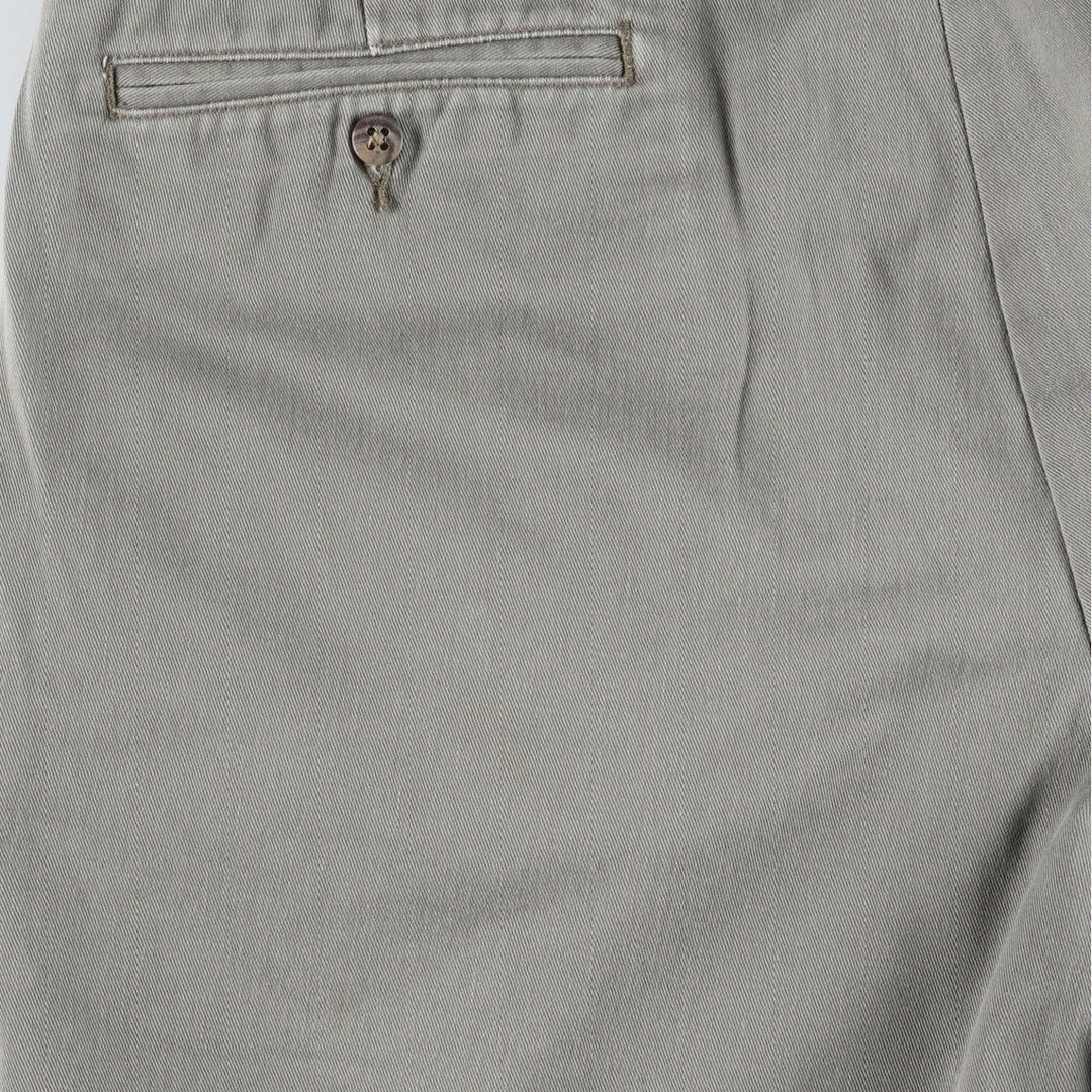 Ralph Lauren Polo Ralph Lauren ANDREW SHORT Two-Pleat Chino Shorts Men's W33 (approx.) cotton gray type Vintage Second Hand
