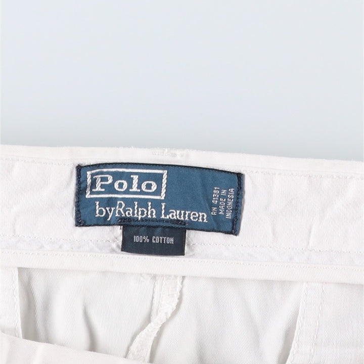 Ralph Lauren POLO by Ralph Lauren Chino Shorts, Men's, Size W35 cotton white type Vintage Second Hand