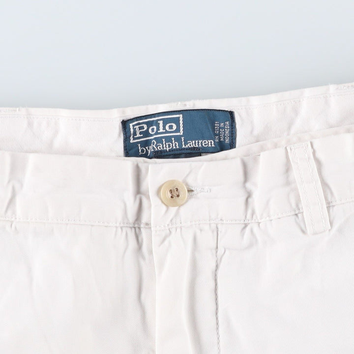 Ralph Lauren POLO by Ralph Lauren Chino Shorts, Men's, Size W35 cotton white type Vintage Second Hand