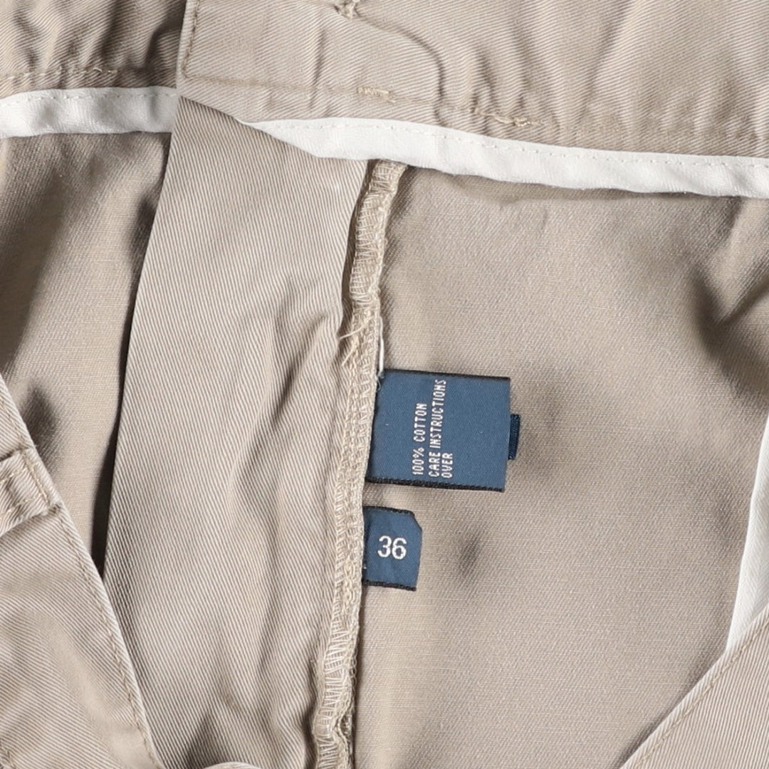 Ralph Lauren Polo by Ralph Lauren ANDREW SHORT Two-Pleat Chino Shorts, Men's Size W35 (approx.) cotton Beige type Vintage Second Hand