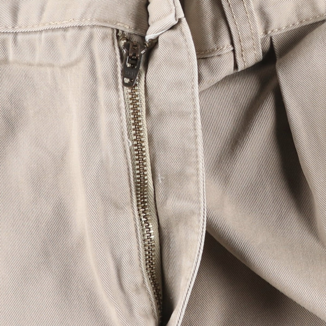 Ralph Lauren Polo by Ralph Lauren ANDREW SHORT Two-Pleat Chino Shorts, Men's Size W35 (approx.) cotton Beige type Vintage Second Hand