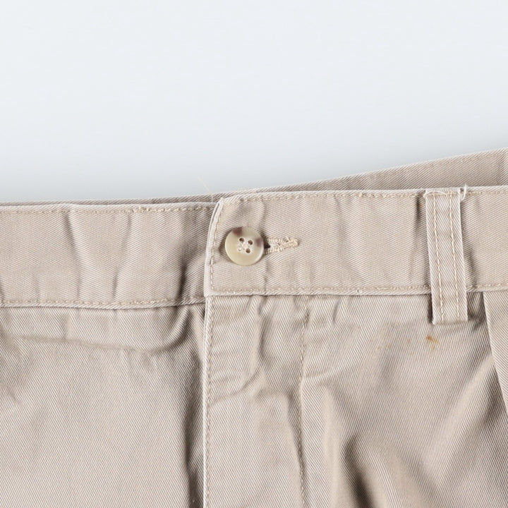 Ralph Lauren Polo by Ralph Lauren ANDREW SHORT Two-Pleat Chino Shorts, Men's Size W35 (approx.) cotton Beige type Vintage Second Hand
