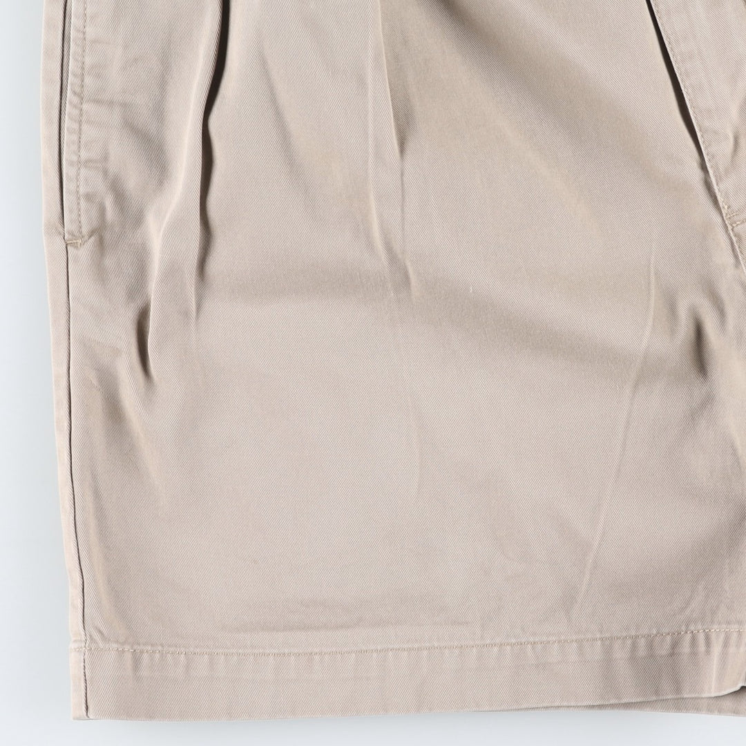 Ralph Lauren Polo by Ralph Lauren ANDREW SHORT Two-Pleat Chino Shorts, Men's Size W35 (approx.) cotton Beige type Vintage Second Hand