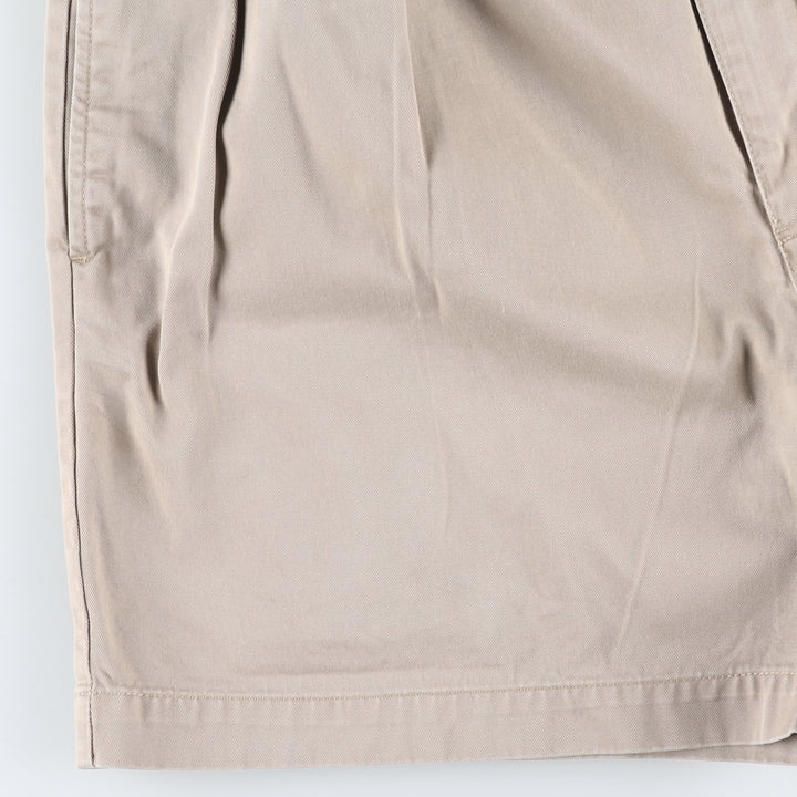 Ralph Lauren Polo by Ralph Lauren ANDREW SHORT Two-Pleat Chino Shorts, Men's Size W35 (approx.) cotton Beige type Vintage Second Hand