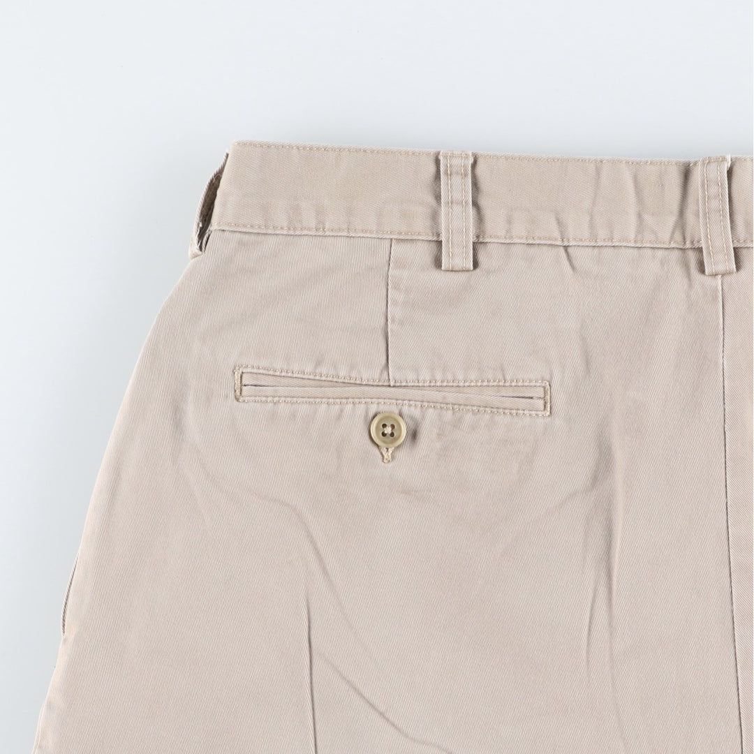 Ralph Lauren Polo by Ralph Lauren ANDREW SHORT Two-Pleat Chino Shorts, Men's Size W35 (approx.) cotton Beige type Vintage Second Hand