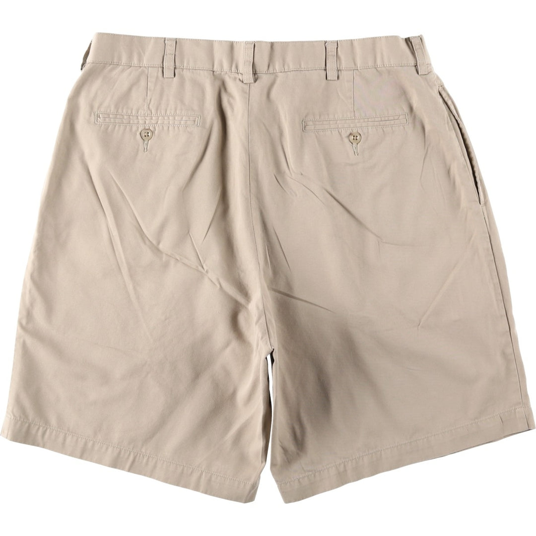 Ralph Lauren POLO by Ralph Lauren TYLER SHORT Two-pleat chino shorts, short pants, men's size W36 cotton Beige type Vintage Second Hand
