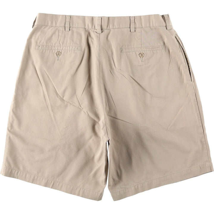 Ralph Lauren POLO by Ralph Lauren TYLER SHORT Two-pleat chino shorts, short pants, men's size W36 cotton Beige type Vintage Second Hand