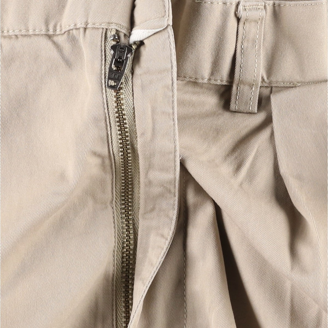 Ralph Lauren POLO by Ralph Lauren TYLER SHORT Two-pleat chino shorts, short pants, men's size W36 cotton Beige type Vintage Second Hand