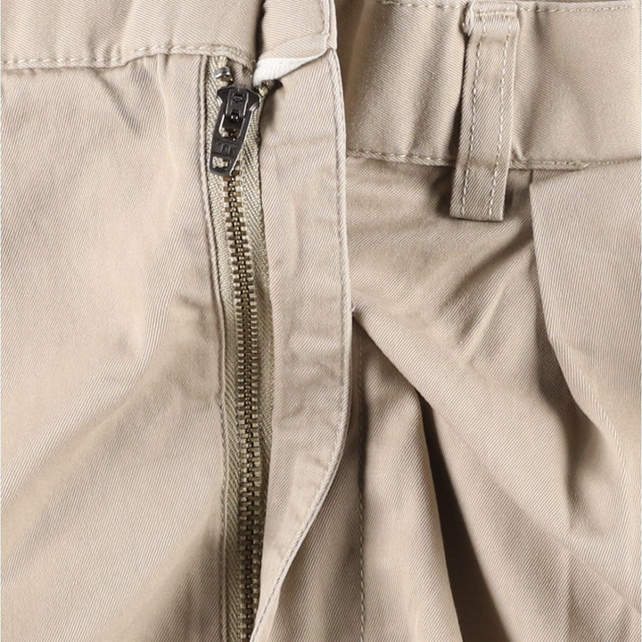 Ralph Lauren POLO by Ralph Lauren TYLER SHORT Two-pleat chino shorts, short pants, men's size W36 cotton Beige type Vintage Second Hand