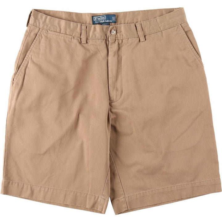 Ralph Lauren POLO by Ralph Lauren PROSPECT PANT Chino Shorts, Men's Size W34 (approx.) cotton beige type brown Vintage Second Hand