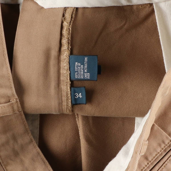 Ralph Lauren POLO by Ralph Lauren PROSPECT PANT Chino Shorts, Men's Size W34 (approx.) cotton beige type brown Vintage Second Hand
