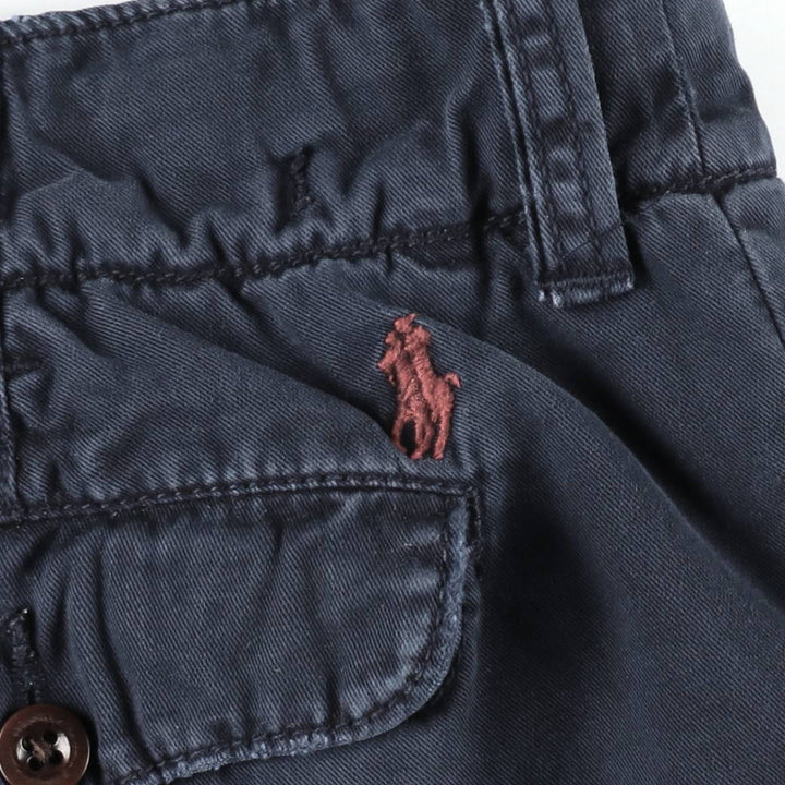 Ralph Lauren POLO by Ralph Lauren Chino Shorts, Men's Size W38 (approx.) cotton navy blue type Vintage Second Hand