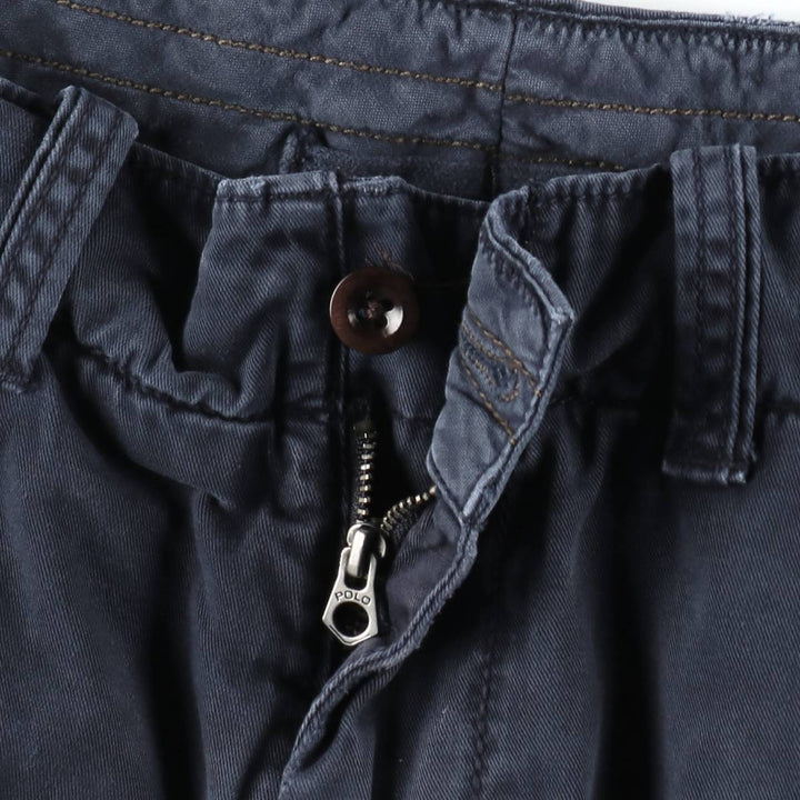 Ralph Lauren POLO by Ralph Lauren Chino Shorts, Men's Size W38 (approx.) cotton navy blue type Vintage Second Hand