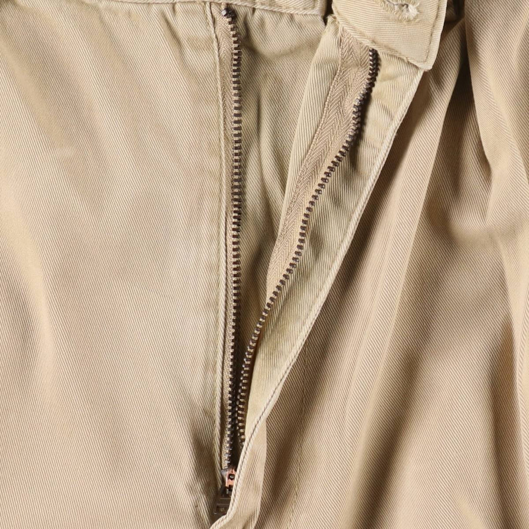 Ralph Lauren POLO by Ralph Lauren TYLER SHORT Two-pleat chino shorts, short pants, men's size W34 cotton Beige type Vintage Second Hand