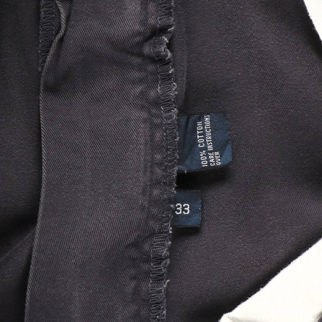 Ralph Lauren POLO by Ralph Lauren TYLER SHORT Two-pleat chino shorts, short pants, men's size W33 cotton Charcoal Vintage Second Hand