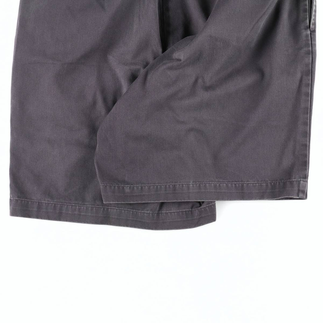 Ralph Lauren POLO by Ralph Lauren TYLER SHORT Two-pleat chino shorts, short pants, men's size W33 cotton Charcoal Vintage Second Hand