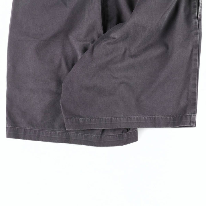 Ralph Lauren POLO by Ralph Lauren TYLER SHORT Two-pleat chino shorts, short pants, men's size W33 cotton Charcoal Vintage Second Hand