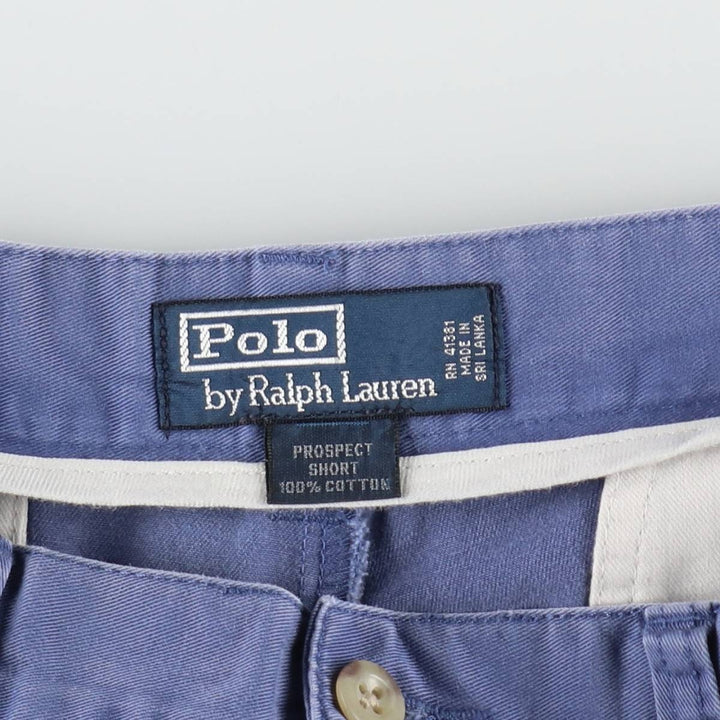 Ralph Lauren POLO by Ralph Lauren PROSPECT SHORT Chino shorts Short pants Men's w35 equivalent cotton blue type Vintage Second Hand