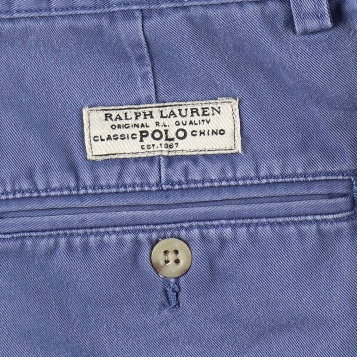 Ralph Lauren POLO by Ralph Lauren PROSPECT SHORT Chino shorts Short pants Men's w35 equivalent cotton blue type Vintage Second Hand
