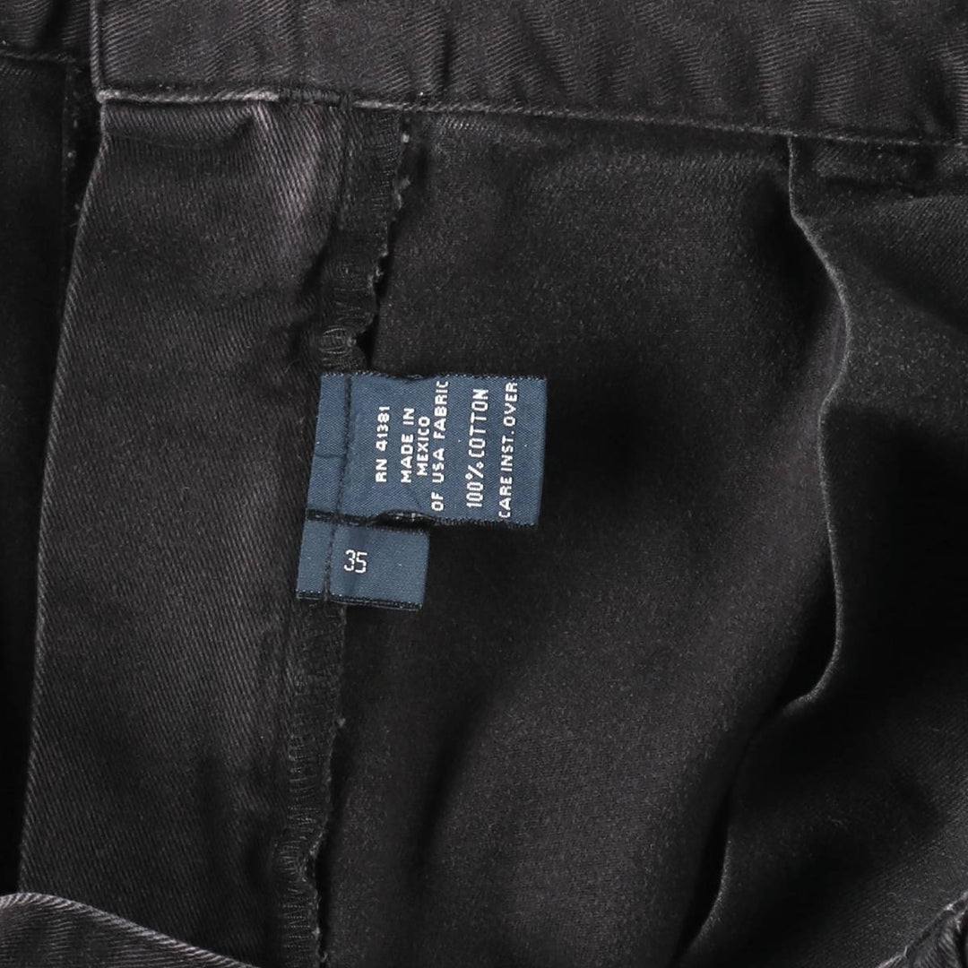 Ralph Lauren POLO by Ralph Lauren TYLER SHORT Two-pleat chino shorts, short pants, men's size W34 cotton Charcoal Vintage Second Hand