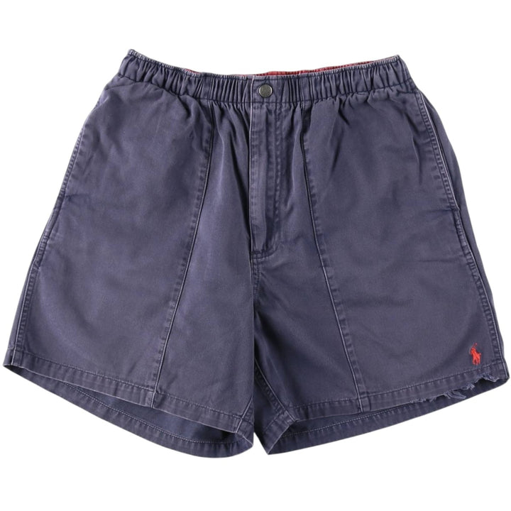 Ralph Lauren POLO by Ralph Lauren Chino Shorts, Men's Size Small cotton navy blue type Vintage Second Hand