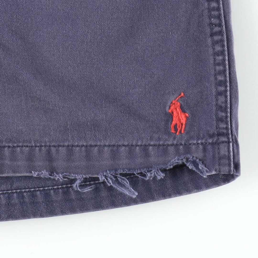 Ralph Lauren POLO by Ralph Lauren Chino Shorts, Men's Size Small cotton navy blue type Vintage Second Hand