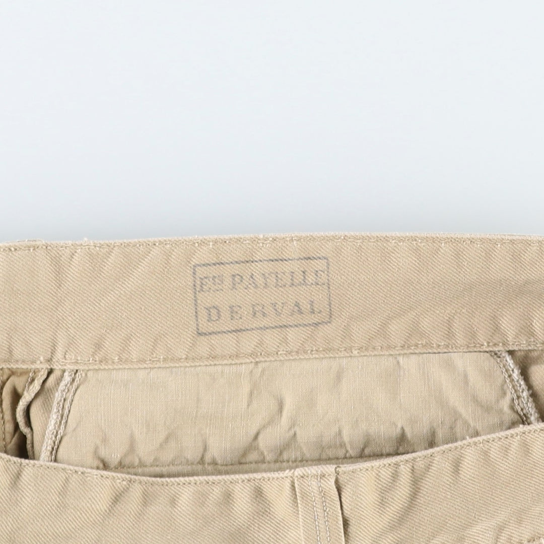 1950s-1960'S French Army M-52 Two-Pleat Military Chino Shorts, Men's Size W34 (approx.), Vintage unclear Beige type Vintage Second Hand