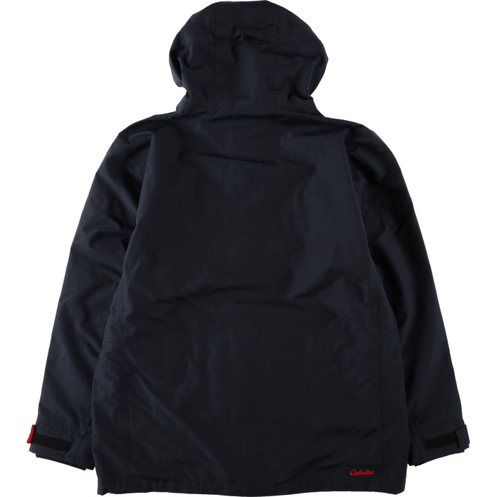 Cabelas Mountain Parka Shell Jacket, Men's Size L (approx.) Nylon black type Vintage Second Hand