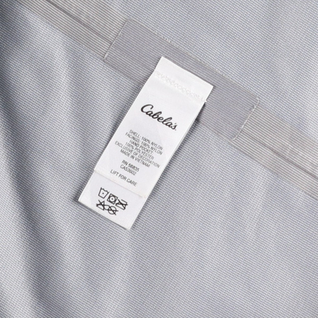 Cabelas Mountain Parka Shell Jacket, Men's Size L (approx.) Nylon black type Vintage Second Hand