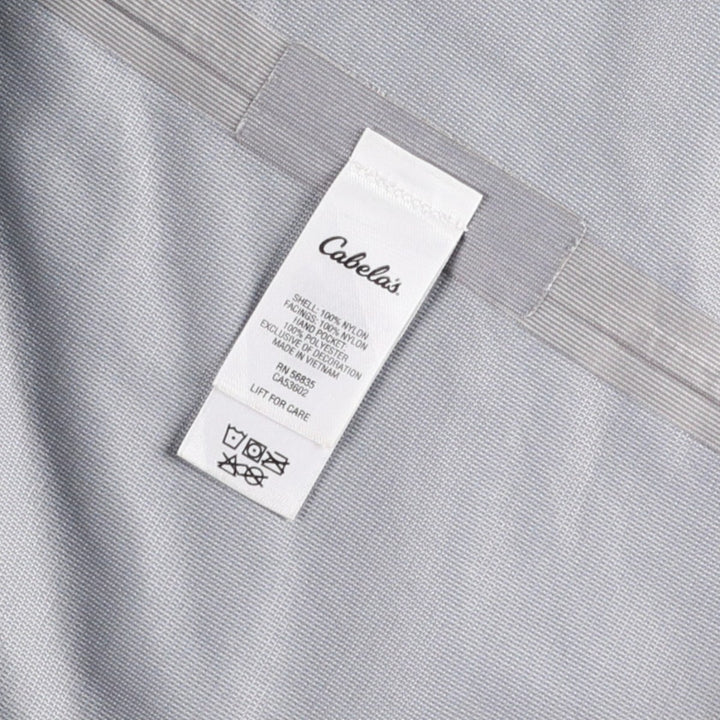 Cabelas Mountain Parka Shell Jacket, Men's Size L (approx.) Nylon black type Vintage Second Hand
