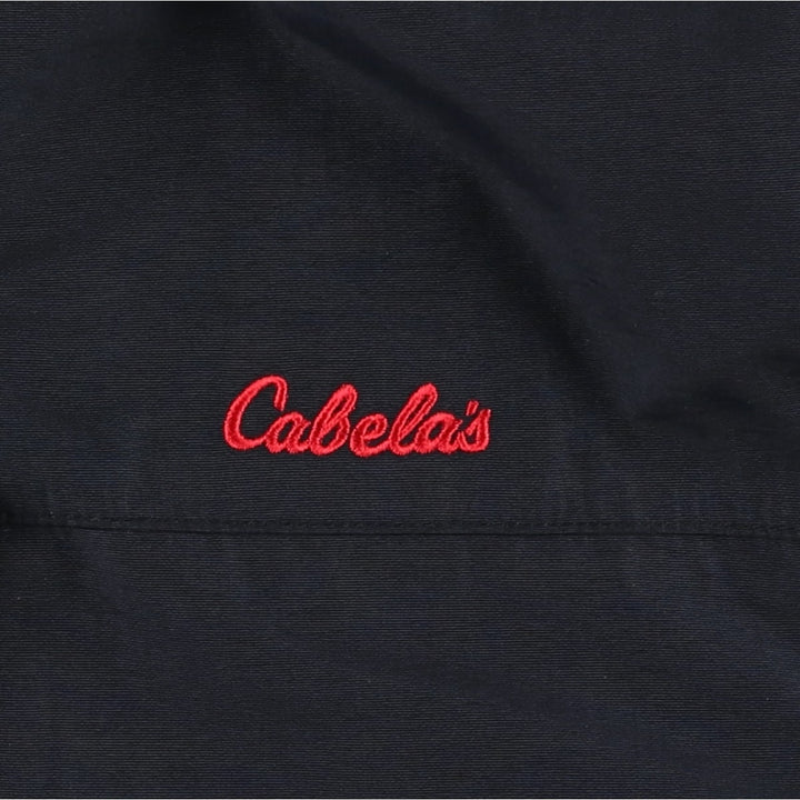 Cabelas Mountain Parka Shell Jacket, Men's Size L (approx.) Nylon black type Vintage Second Hand
