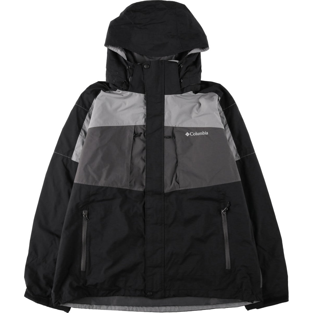 Columbia Interchange Mountain Parka Shell Jacket, Men's Size XL Nylon black type Vintage Second Hand